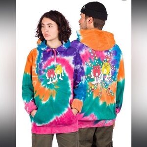 Ripndip eminerm pullover hoodie size small oversized spiral tie dye